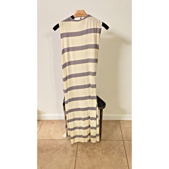 LuLaRoe JOY Striped Long Duster Cardigan Sleeveless Vest Boho Hippie Beach Vibes - Picture 3 of 4